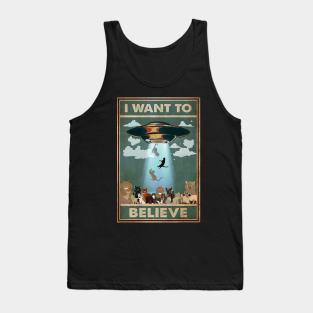 Cats i want to believe Tank Top